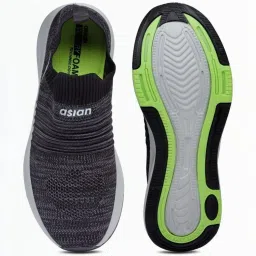 Asian Men's Grey Walking Shoes image 4