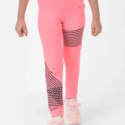 Crimsoune Club Kids Pink & Black Printed Trackpants-picture-35