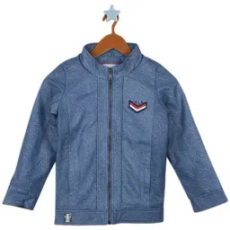 Monte Carlo Kids Blue Solid Full Sleeves Jacket-picture-19