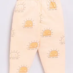 Clt.s Unisex Peach Graphic Print Full Sleeves Shirt With Pyjamas image 4