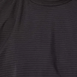 Styli Black Relaxed Fit Self Design Oversized Crew T-Shirt image 4