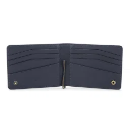 PERQUISITE Navy Casual Leather Bi-Fold Wallet for men image 4