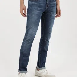 Tommy Hilfiger Denim Dark Cotton Slim Fit Jeans image 4