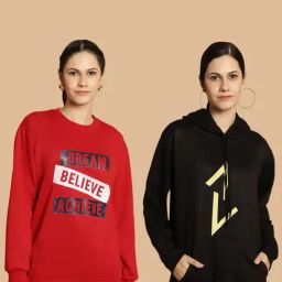 Vimal Jonney Maroon & Black Printed Sweatshirt - Pack Of 2-picture-16