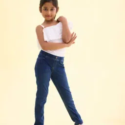 Go Colors! Kids Blue Cotton Slim Fit Jeggings-picture-47