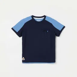 Fame Forever by Lifestyle Kids Navy Cotton Printed T-Shirt-picture-21