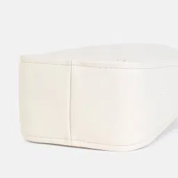 CALVIN KLEIN Europe Beige Solid Handbag image 4