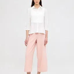Cover Story White Regular Fit Shirt image 4