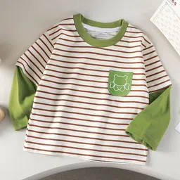 FOREVER FRIDAY Boys Striped Printed Round Neck T-shirt-picture-26