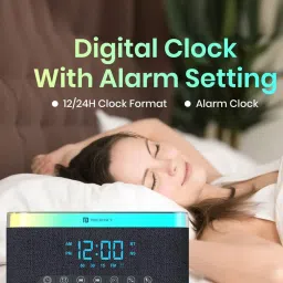 Portronics Trifusion 16W Hd Sound Bluetooth Speaker With 15W Wireless Charging - Black image 4