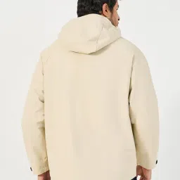 Styli Cream Polyester Hooded Jackets image 4