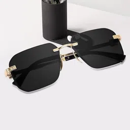 CREEK Unisex Oval Sunglasses with UV Protected Lens CRH 5580 GOLD BLACK-picture-32