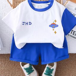 StyleCast x Revolte Boys Printed Round Neck T-shirt with Shorts-picture-2