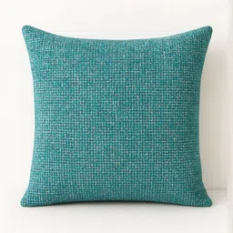 STITCHNEST Turquoise Blue Set of 2 Square Cushion Covers image 4