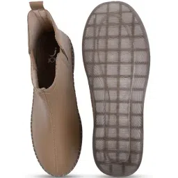 Jove Women's Khaki Casual Booties image 4