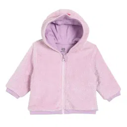 Miniklub Girls Lilac Knit Regular Fit Jacket-image-56