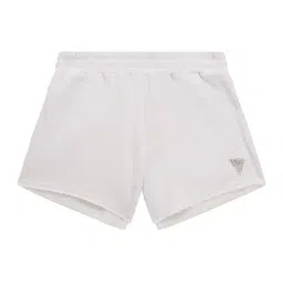 GUESS Kids White Logo Mid Rise Regular Fit Elasticated Shorts image 1