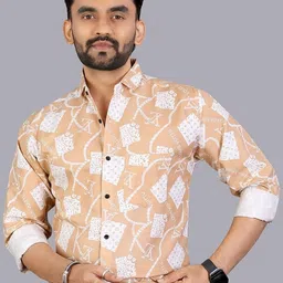 ADWYN PETER Men Classic Printed Casual Shirt image 5