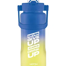 Milton Blue & Yellow Single Plastic Colourblocked Water Bottle-picture-21