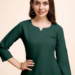 BANJANAN Women Self Design Round Neck Regular Kurta Set image 4