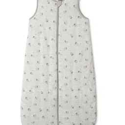 Snugtime Sleeveless Padded Baby Sleeping Bag-Grey|Baby Sleep Sack|Soft Fabric|All-over Printed|TOG Rating of 2.5|For Unisex of age 3-6 Months-picture-17