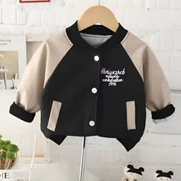 Googo Gaaga Cotton Knit Full Sleeves Teddy Bear Back Patch Detailed Winter Jacket - Black-picture-13