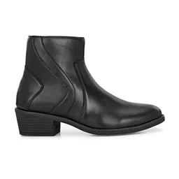 Roadster Women Black Soli Stylish Synthetic Casual Boots image 4