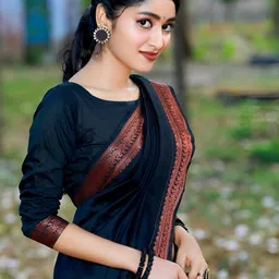 VASTRAHUT Woven Design Zari Jacquard Banarasi Saree image 5