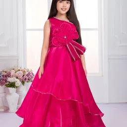 Tiny Kingdom Satin Fit & Flare Maxi Dress image 2