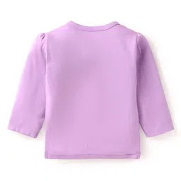 Babyhug Disney Interlock Knit Full Sleeves Jhablas with Minnie Mouse Graphics Pack of 3 - Orange Pink & Lilac image 4