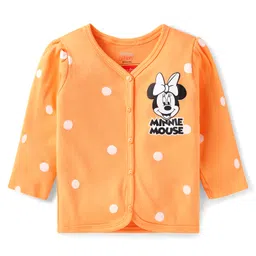 Babyhug Disney Interlock Knit Full Sleeves Jhablas with Minnie Mouse Graphics Pack of 3 - Orange Pink & Lilac image 5