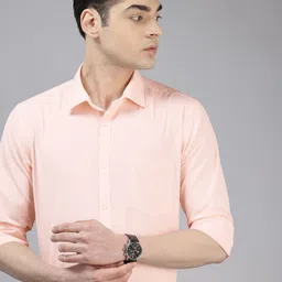Park Avenue Slim Fit Textured Formal Shirt-picture-11