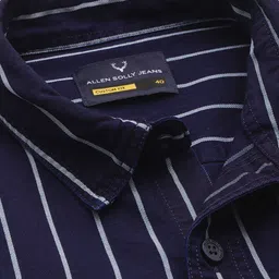 Allen Solly Custom Slim Fit Striped Pure Cotton Casual Shirt image 3