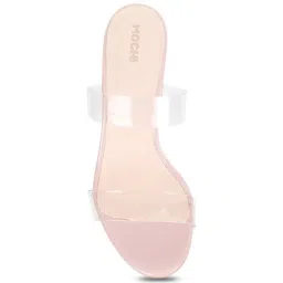 Mochi Women's Pink Casual Stilettos image 4