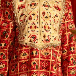 VASTRAMAY Boys Red & Cream Printed Full Sleeves Kurta Sets image 4