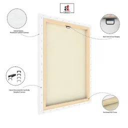 Art Street Grey Canvas Street White & Running Deer Stretched Painting - Set of 2 image 4