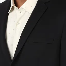 Peter England Black Slim Fit Blazer image 4