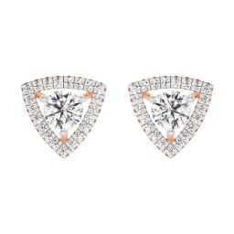 Sparkles Lab Grown Diamond 14k (585) Rose Gold Earrings for Women-picture-35