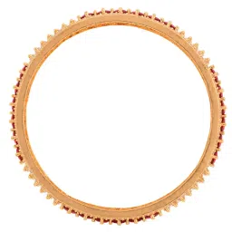 Saraf RS Jewellery Set Of 2 Red Gold Plated Handmade Red &White AD Studded Bridal KanganBangles image 4