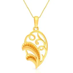 Malabar Gold and Diamonds 22k Gold Pendant without Chain for Women-picture-21