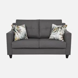 Febonic Sudo Grey Neem Wood Welly 2 Seater Sofa image 2