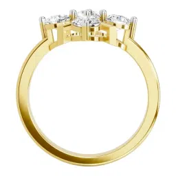 Sparkles Lab Grown Diamond 14k (585) Yellow Gold Ring for Women image 4