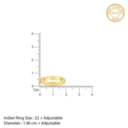 GIVA 925 Silver Golden Elegant Pattern Ring Band for Him image 5