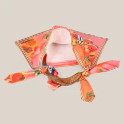 Hats Off Accessories Pink Savanna Bloom Printed Medium Scarf Cloth Bag image 4