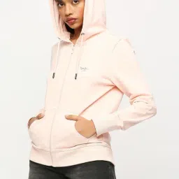 Pepe Jeans Pink Cotton Logo Print Sweatshirt image 3