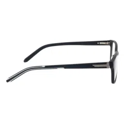 Ted Smith Black Rectangular Unisex Eyewear Frames image 4