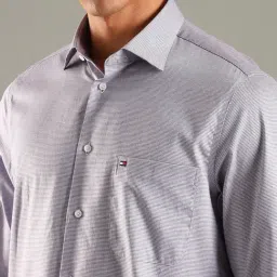 TOMMY HILFIGER Lilac Self Design Regular Fit Shirt image 5