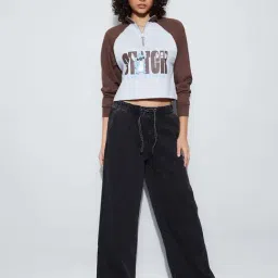 Ginger By Lifestyle Brown Regular Fit Printed Top image 4