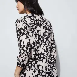 Fame Forever By Lifestyle Black Regular Fit Printed Top image 2