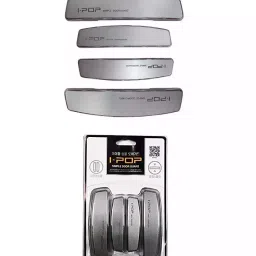 SPREADX Plastic Car Stylish I-pop Silver Colour Elegant Door Guard Protection Universal Type  Suitable for All Cars & SUV (Set of 4 Pcs) image 2